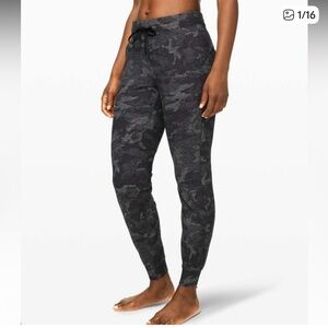 lululemon athletica Black Camo Ready to Rulu Jogger Track Pants